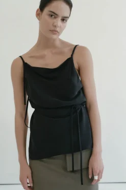 Tops*St. Agni Adjustable Strap Top - Black