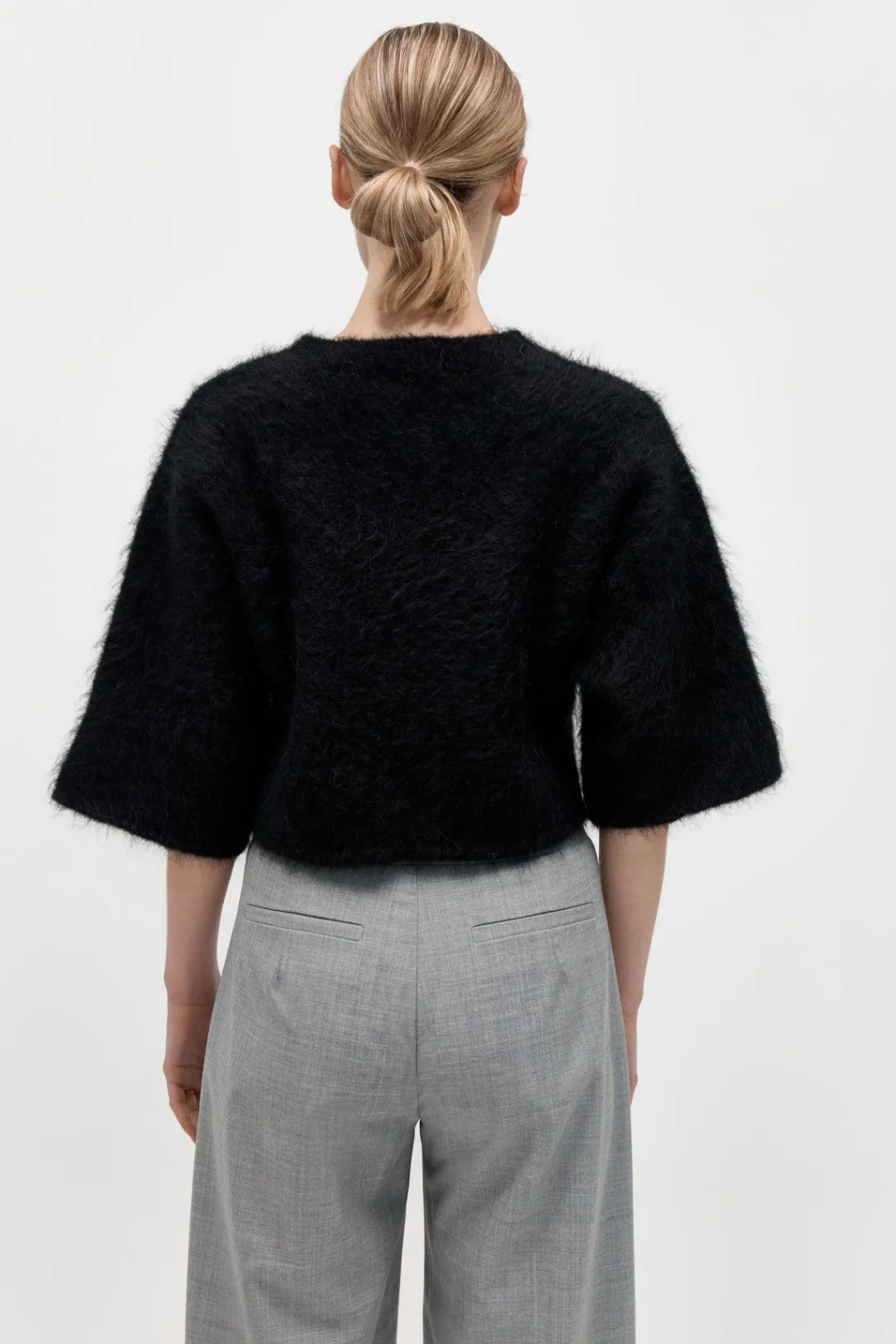 T-Shirts*St. Agni Alpaca Cropped Tee - Black