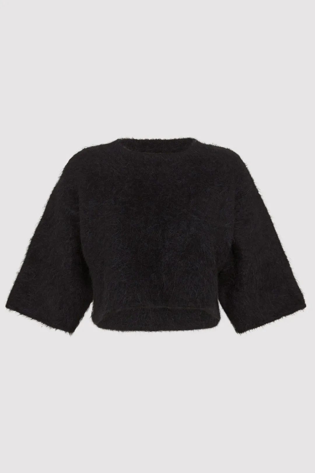 T-Shirts*St. Agni Alpaca Cropped Tee - Black