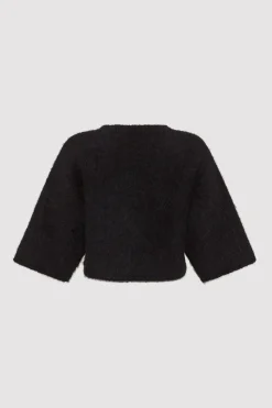 T-Shirts*St. Agni Alpaca Cropped Tee - Black
