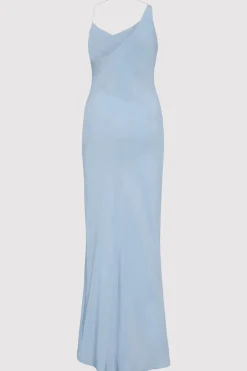 Dresses*St. Agni Asymm Drape Maxi Dress - Stone Blue