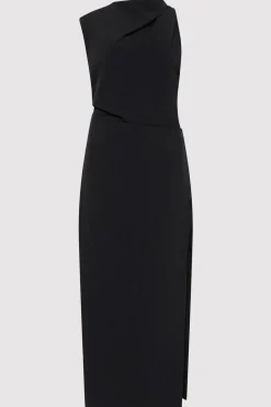 Dresses*St. Agni Asymm Tuck Dress - Black