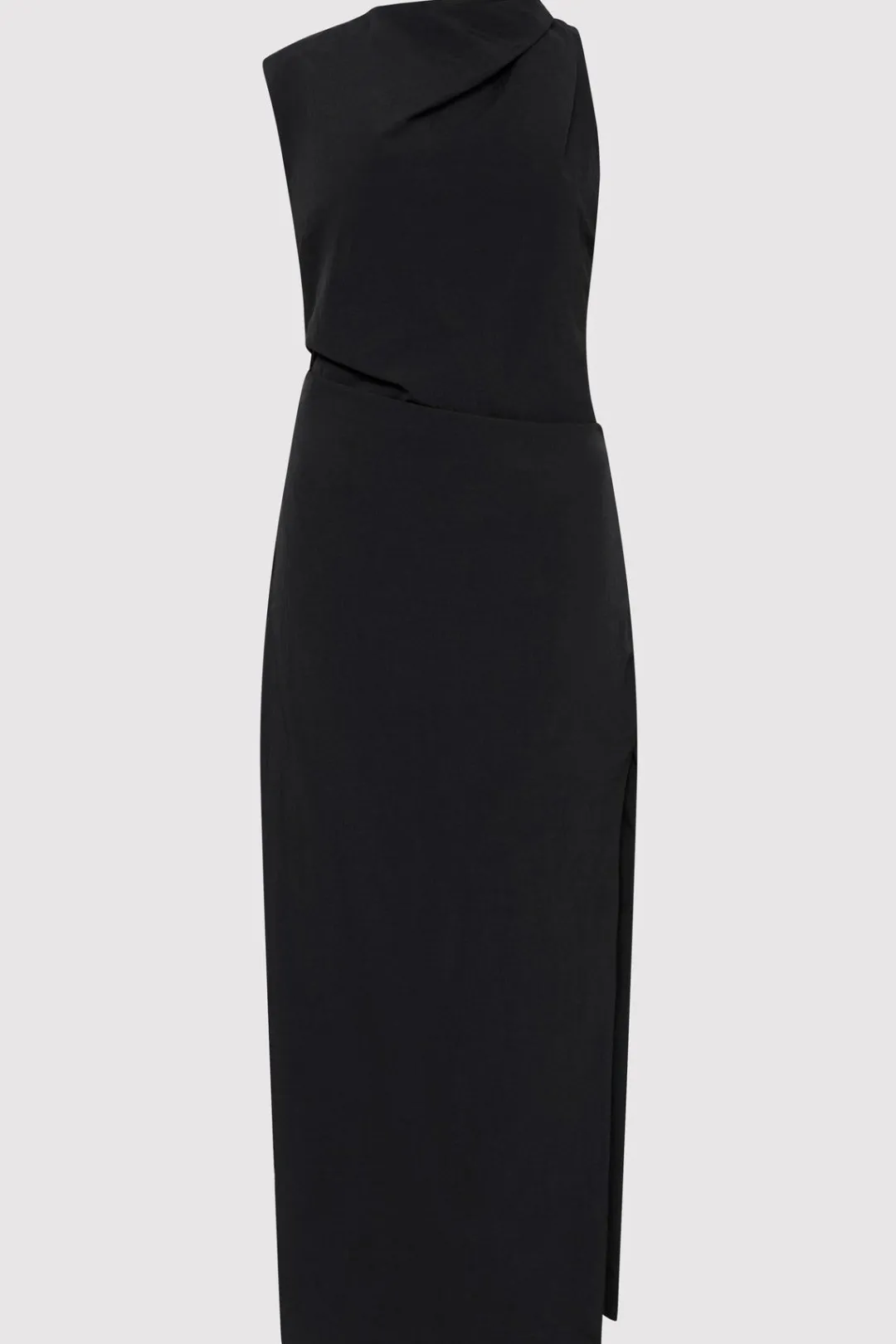 Dresses*St. Agni Asymm Tuck Dress - Black