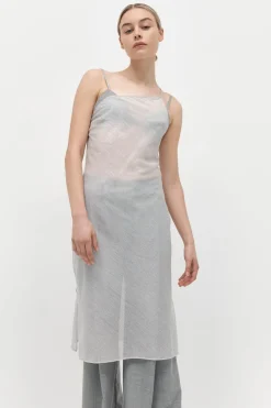 Dresses*St. Agni Asymmetric Slip Dress - Sheer Stripe