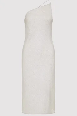 Dresses*St. Agni Asymmetric Slip Dress - Sheer Stripe