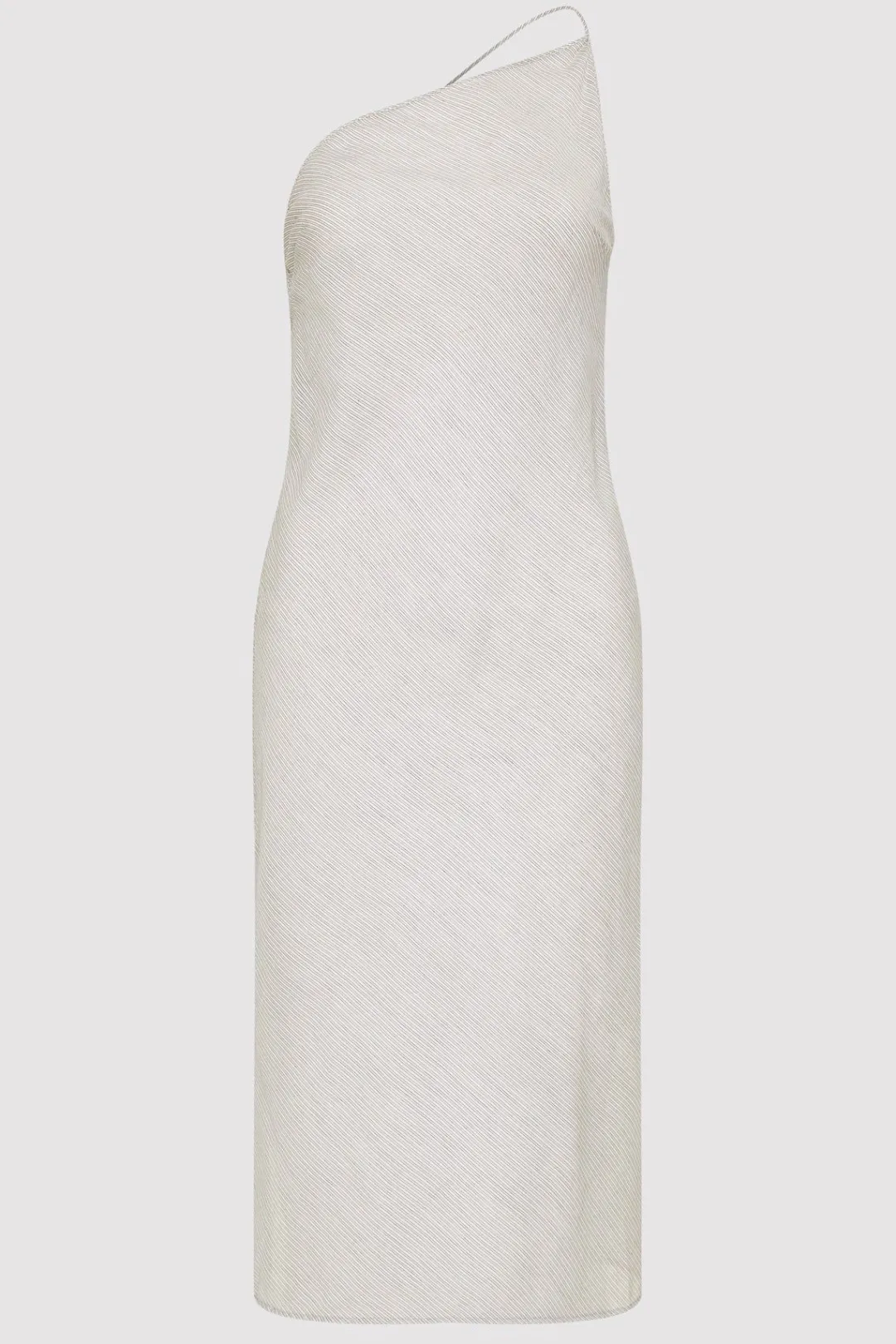 Dresses*St. Agni Asymmetric Slip Dress - Sheer Stripe