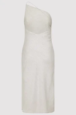 Dresses*St. Agni Asymmetric Slip Dress - Sheer Stripe