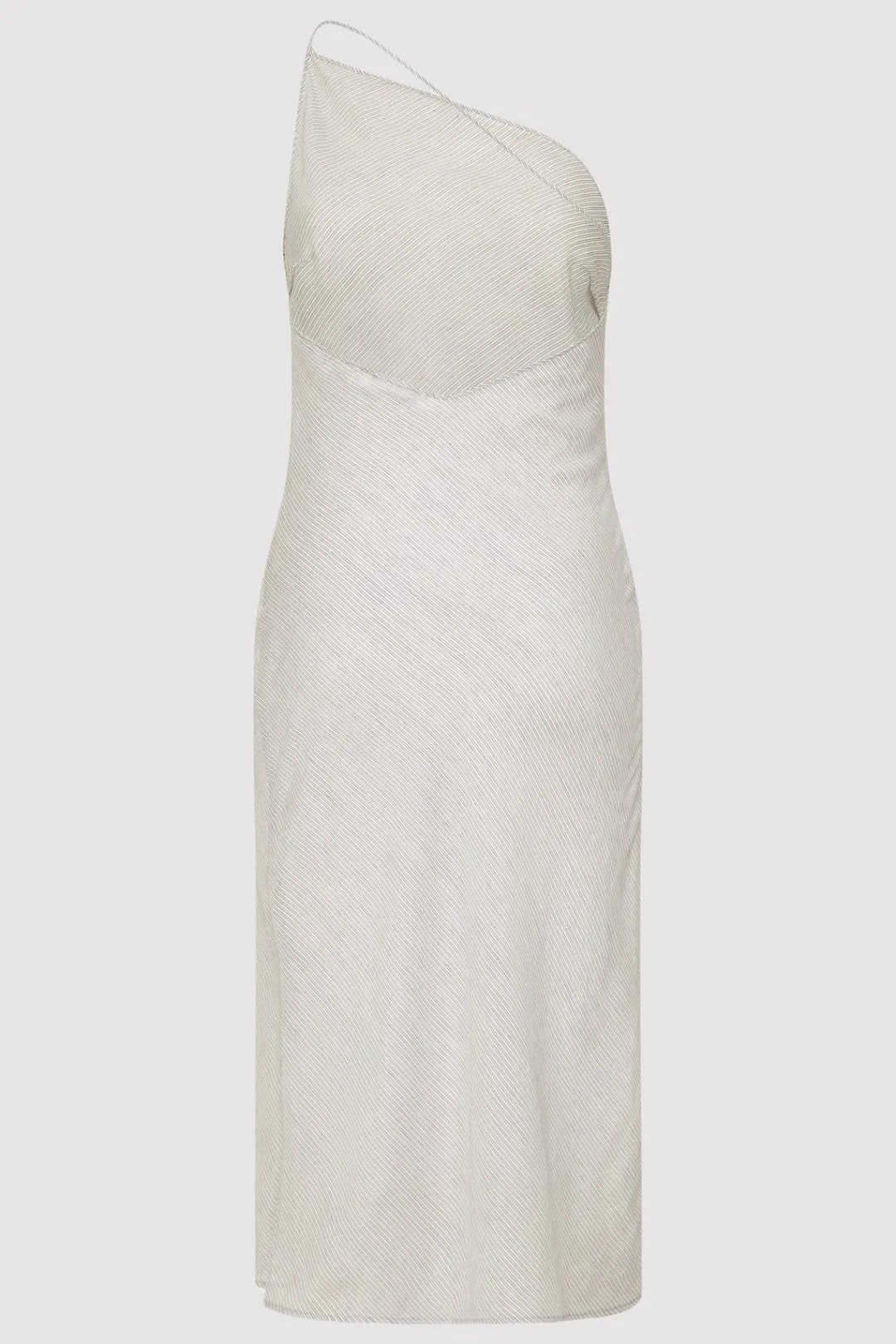 Dresses*St. Agni Asymmetric Slip Dress - Sheer Stripe
