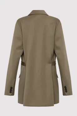 Jackets*St. Agni Belt Detail Blazer - Kelp