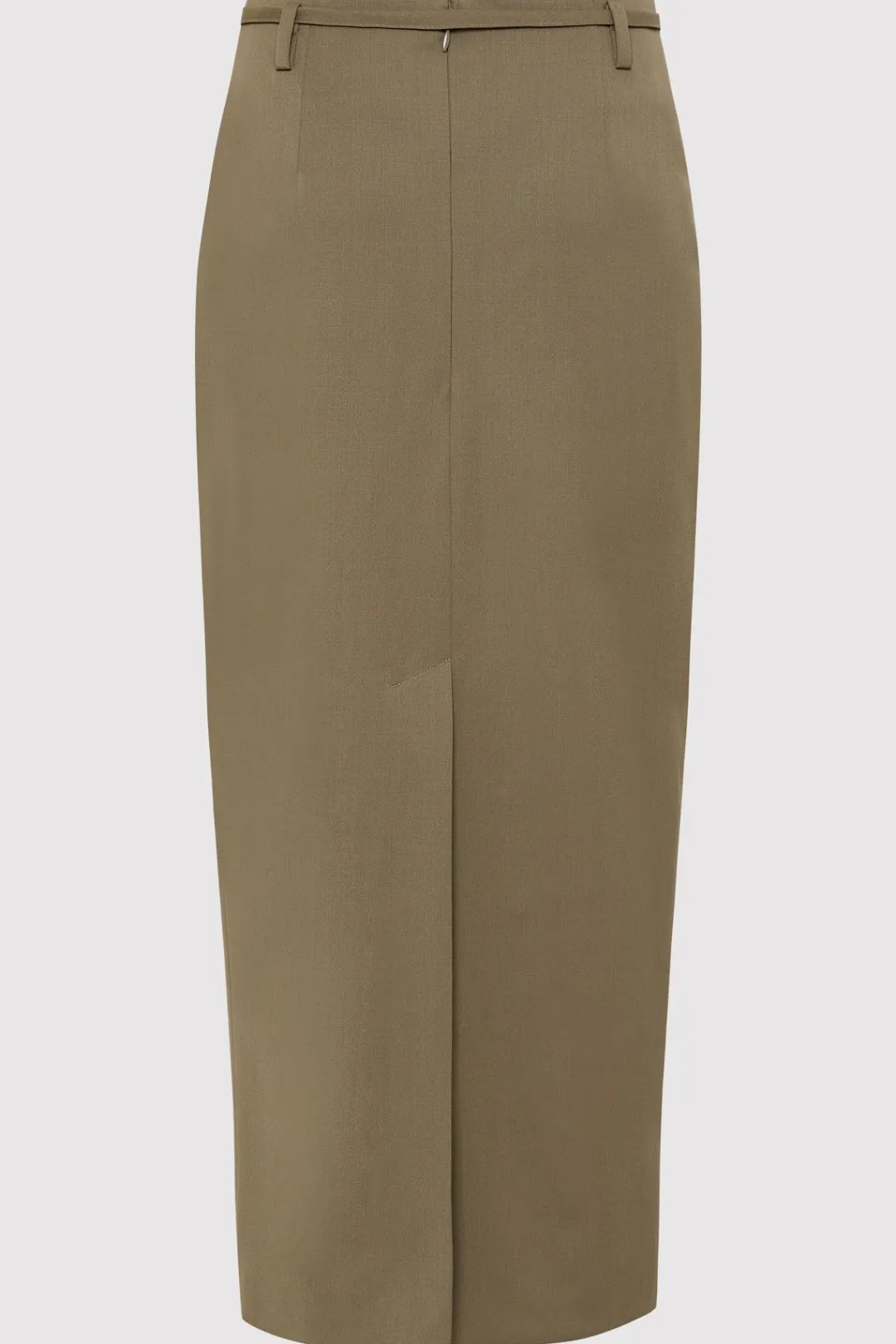 Tailoring*St. Agni Belted Pencil Skirt - Kelp