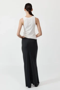 Skirts*St. Agni Bias Slip Skirt - Black