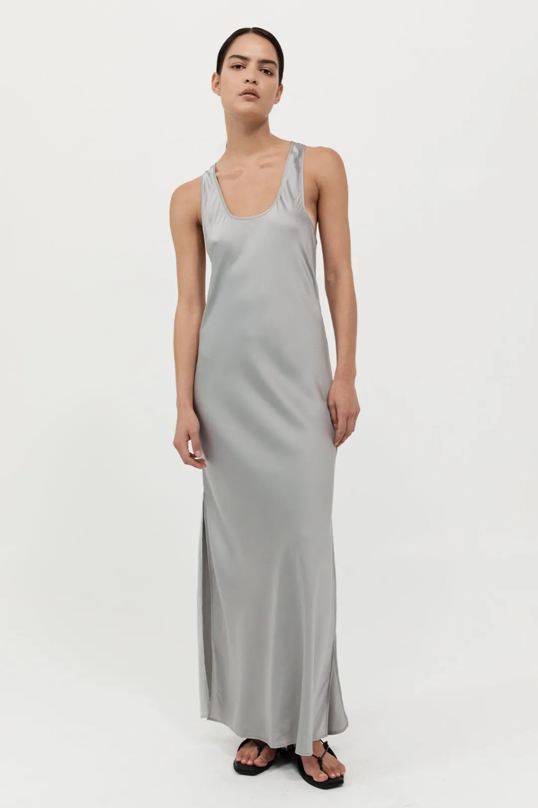 Dresses*St. Agni Bias Tank Dress - Silver