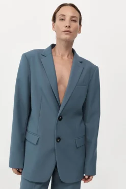 Tailoring*St. Agni Carter Blazer - Slate