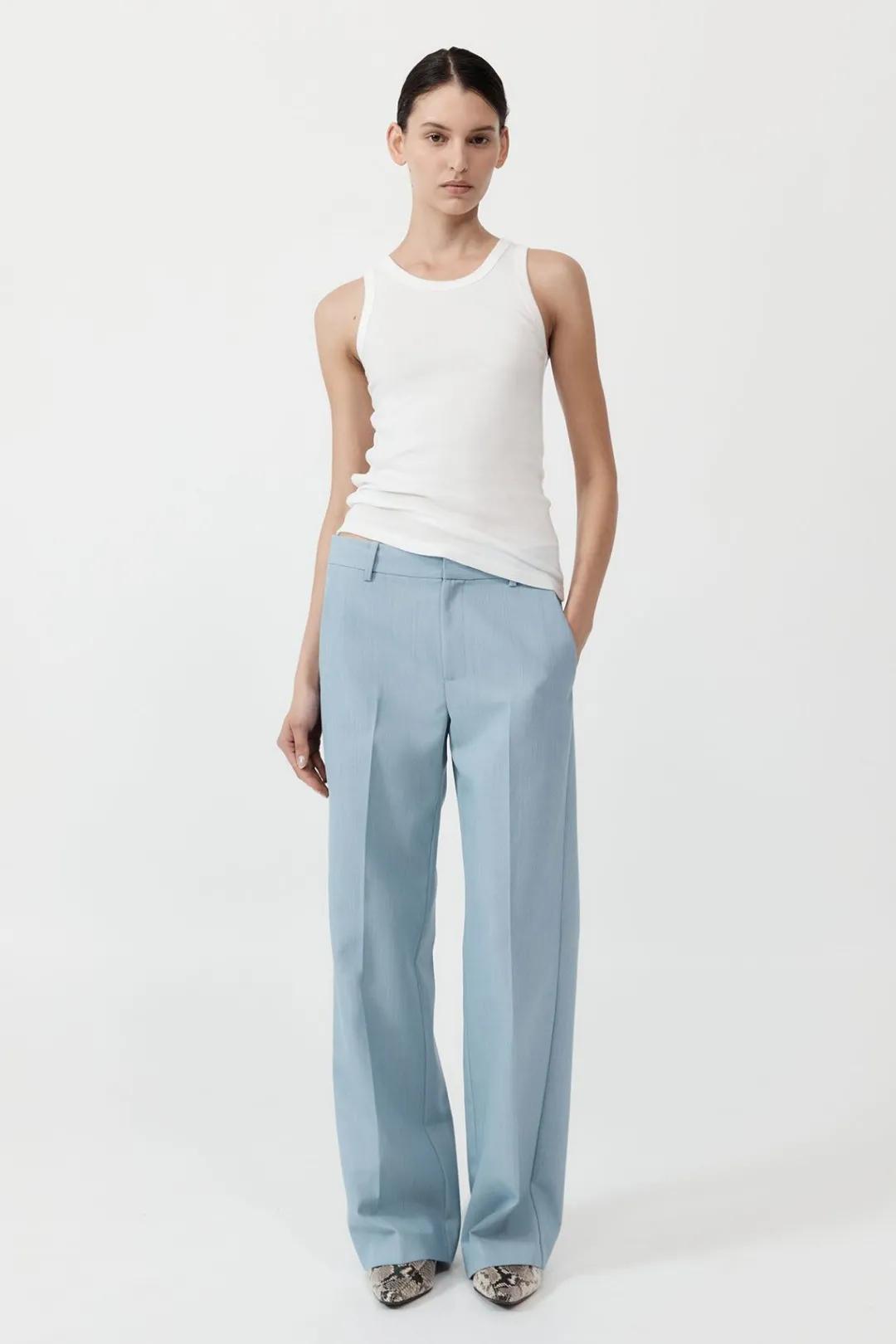 Pants*St. Agni Carter Trousers - Stone Blue