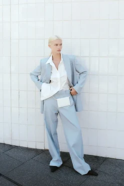 Tailoring*St. Agni Carter Trousers - Stone Blue