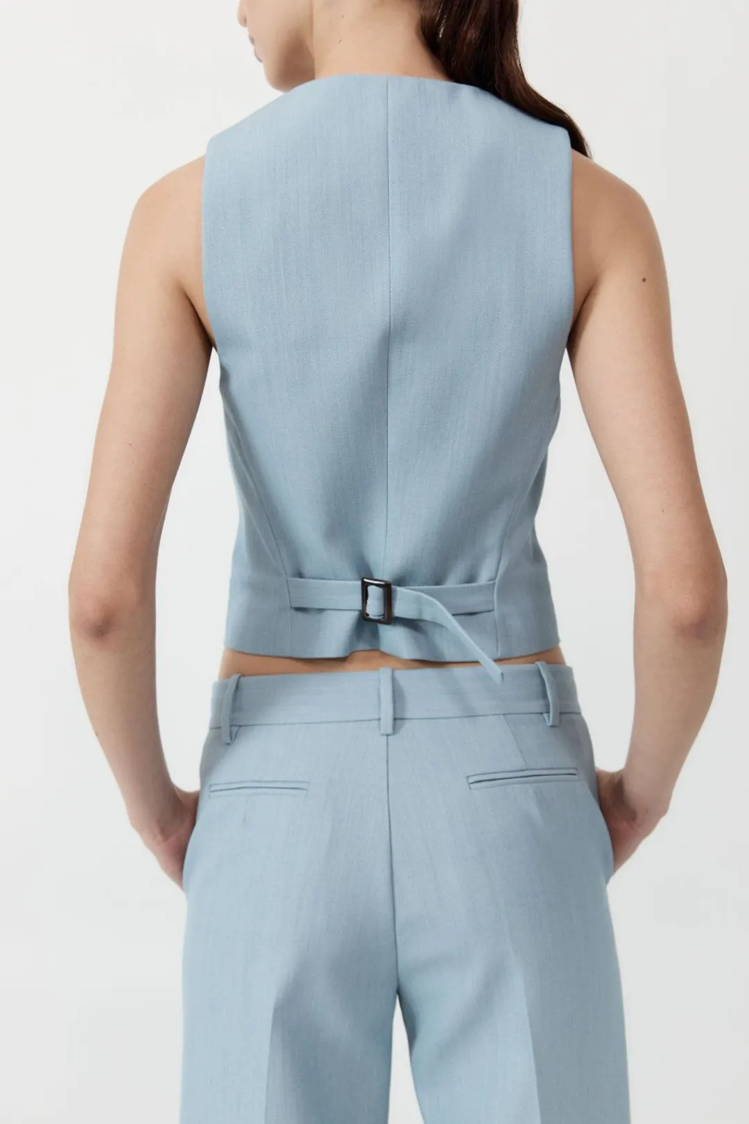 Tailoring*St. Agni Carter Vest - Stone Blue