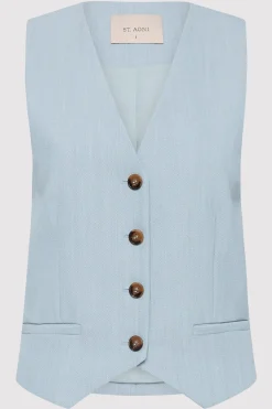 Tailoring*St. Agni Carter Vest - Stone Blue