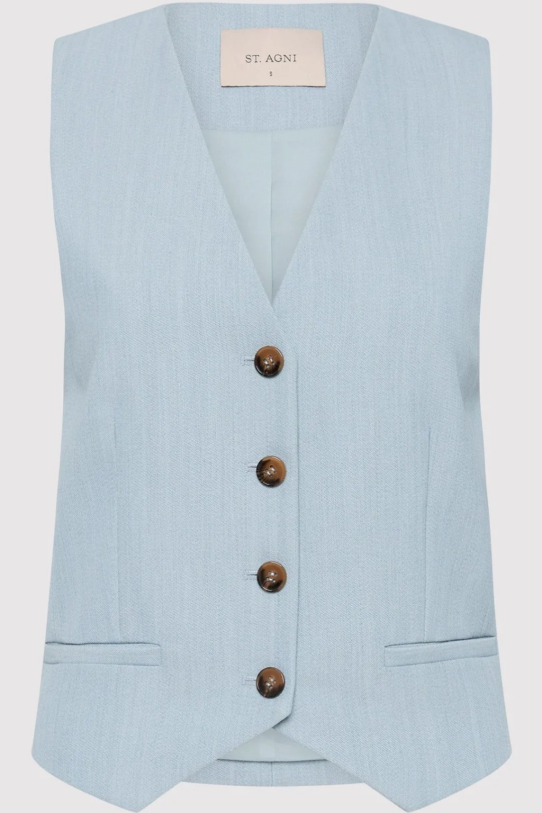 Tailoring*St. Agni Carter Vest - Stone Blue