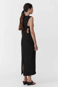 Tailoring*St. Agni Classic Side Detail Dress - Black