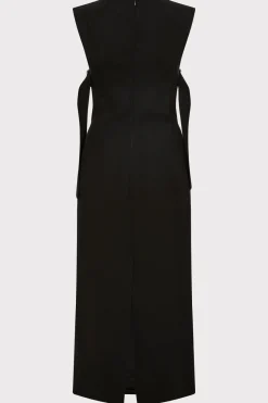 Tailoring*St. Agni Classic Side Detail Dress - Black