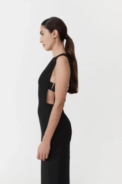 Dresses*St. Agni Classic Side Detail Dress - Black