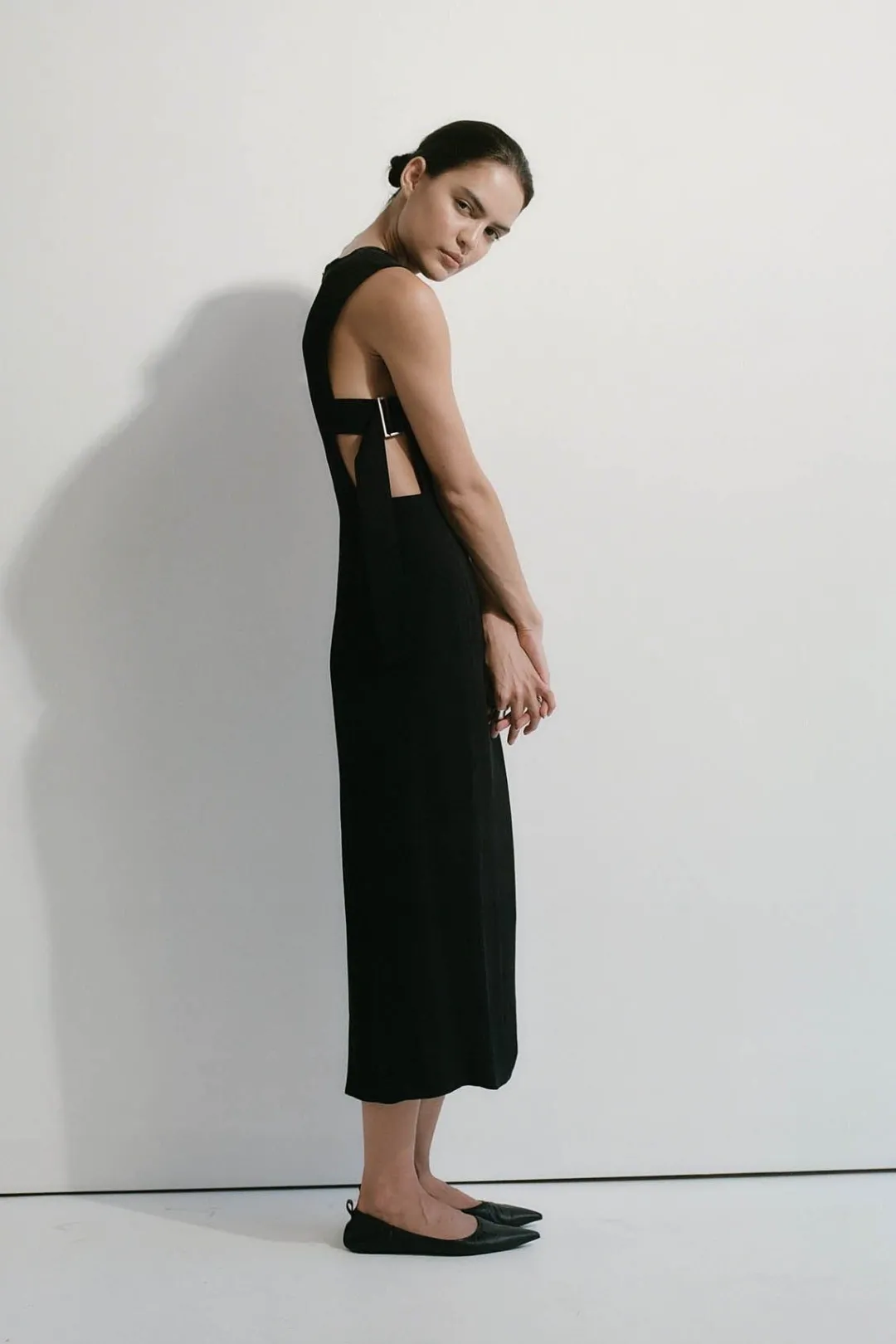 Dresses*St. Agni Classic Side Detail Dress - Black