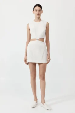 Dresses*St. Agni Clip Buckle Mini Dress - Off White