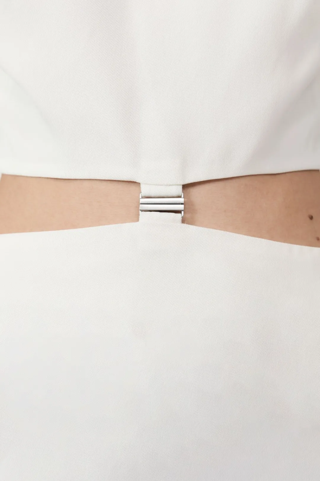 Dresses*St. Agni Clip Buckle Mini Dress - Off White