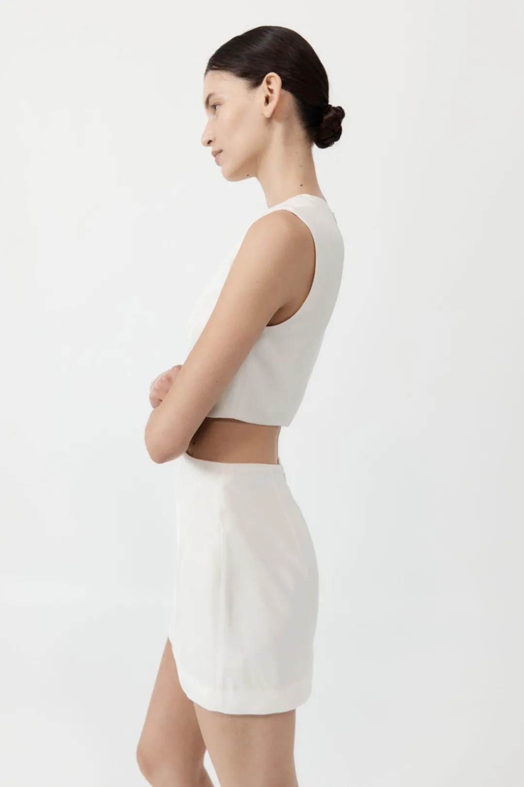 Dresses*St. Agni Clip Buckle Mini Dress - Off White