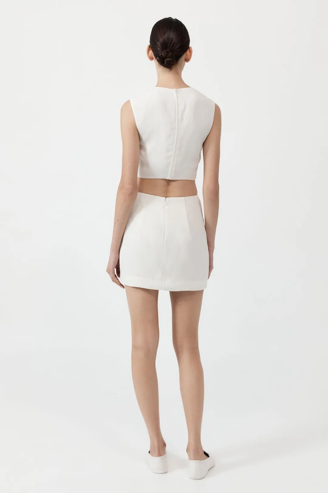 Dresses*St. Agni Clip Buckle Mini Dress - Off White