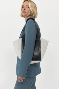 Bags*St. Agni Contrast Bowling Bag - Black