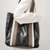 Unisex*St. Agni Contrast Tote - Black