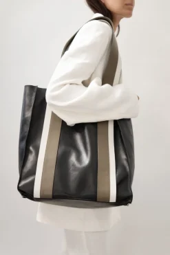 Unisex*St. Agni Contrast Tote - Black