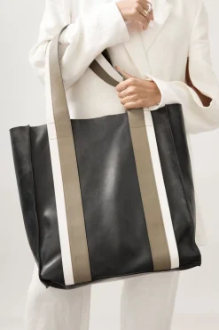 Unisex*St. Agni Contrast Tote - Black