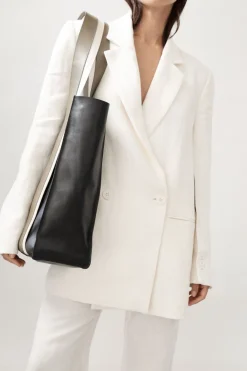 Bags*St. Agni Contrast Tote - Black