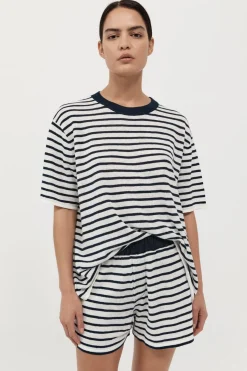 Basics*St. Agni Copain Knit Shorts - Brenton Stripe