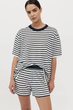 Shorts*St. Agni Copain Knit Shorts - Brenton Stripe