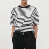 Tops*St. Agni Copain Knit Tee - Brenton Stripe