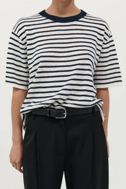 Tops*St. Agni Copain Knit Tee - Brenton Stripe