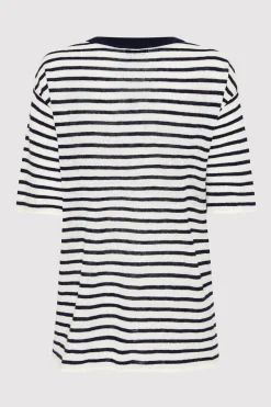 Tops*St. Agni Copain Knit Tee - Brenton Stripe