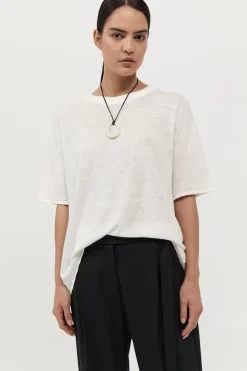 Basics*St. Agni Copain Knit Tee - Off White