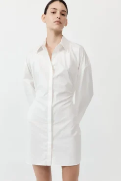 Shirts*St. Agni Cotton Oversized Shirt Dress - White