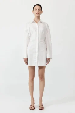 Dresses*St. Agni Cotton Oversized Shirt Dress - White