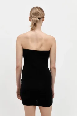 Knitwear*St. Agni Curve Knit Mini Dress - Black