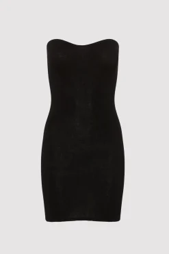 Knitwear*St. Agni Curve Knit Mini Dress - Black