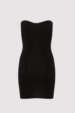 Knitwear*St. Agni Curve Knit Mini Dress - Black