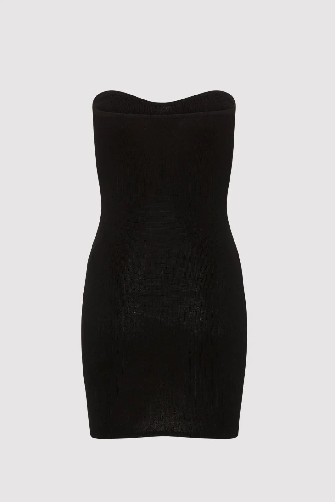Knitwear*St. Agni Curve Knit Mini Dress - Black
