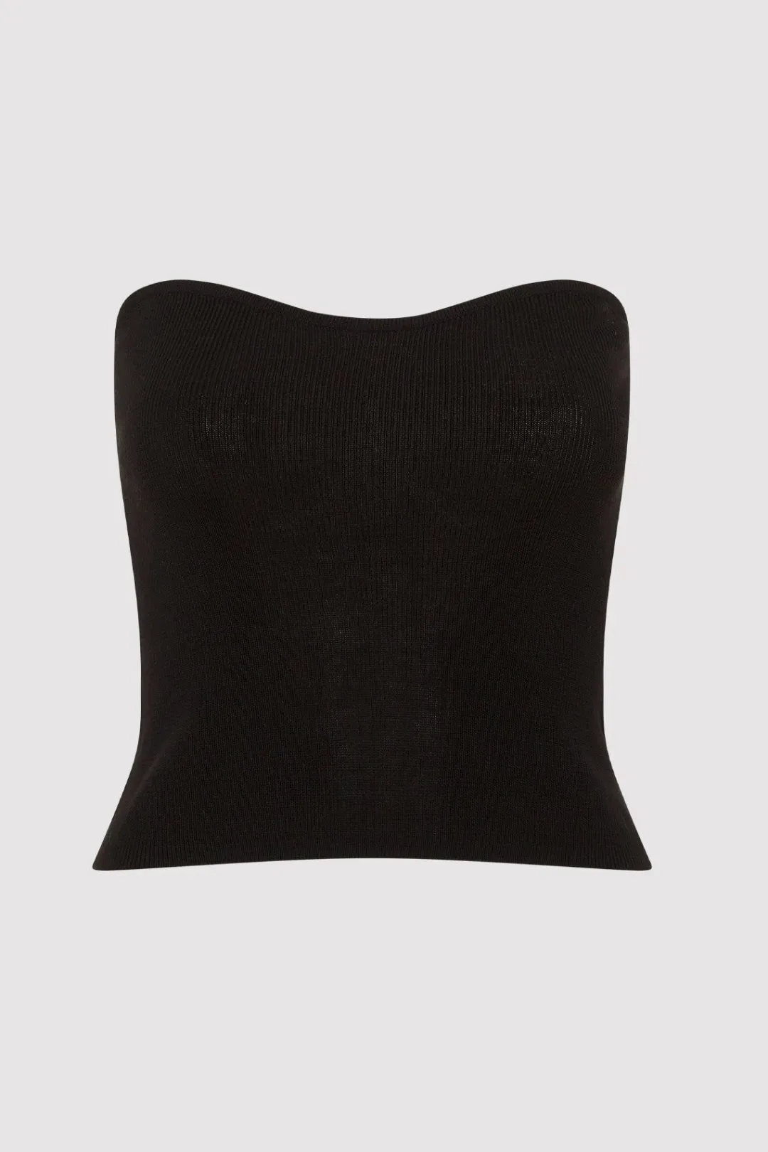 Tops*St. Agni Curve Knit Top - Black