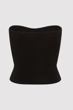Tops*St. Agni Curve Knit Top - Black