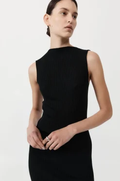 Dresses*St. Agni Cut Away Knit Dress - Black